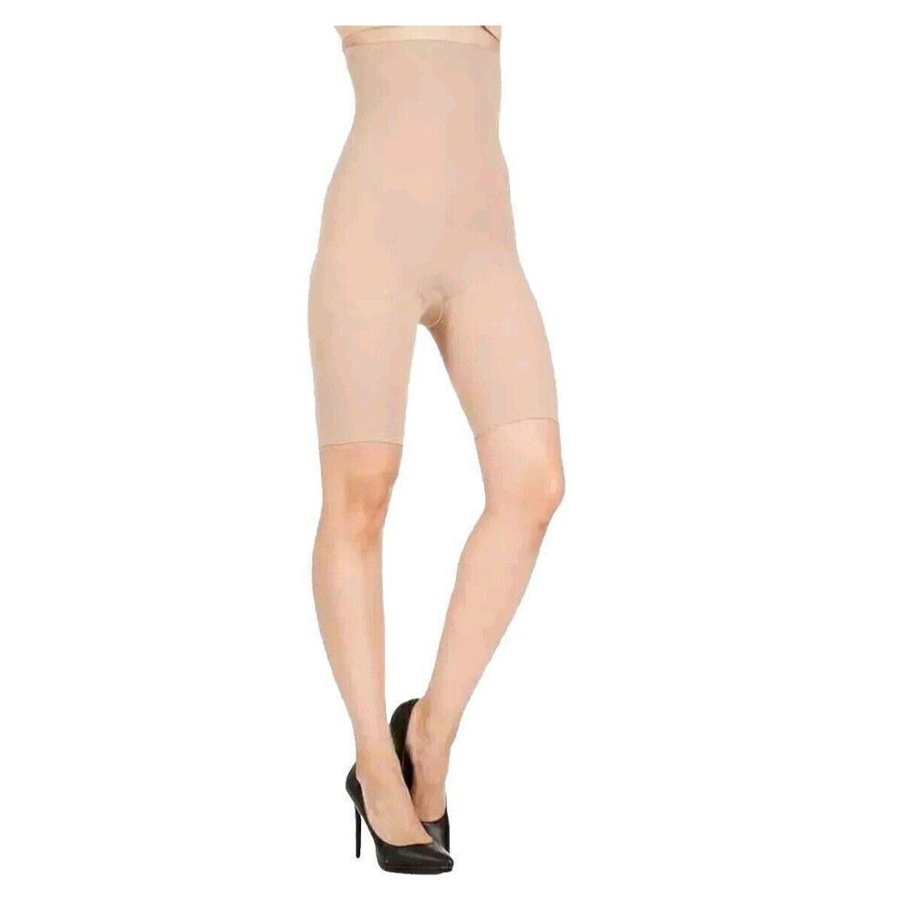 Spanx Assets By Sara Blakey Hi-Waist Mid-Thigh Shaper 126B Nude Size 1